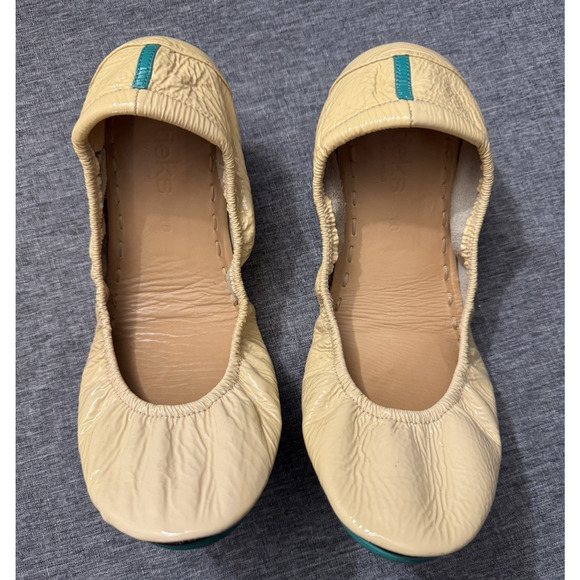 Tieks Biscotti Patent Ballet Flats Women’s Size 10 - Picture 1 of 8